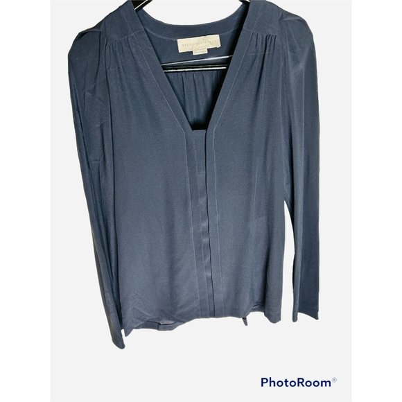 Stella McCartney Navy 100% Silk Blouse Women's Size 38 NEW! - Picture 6 of 6